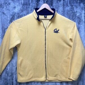 ANDY'S  Cal Yellow‎ Full Zip Fleece Sweater XL